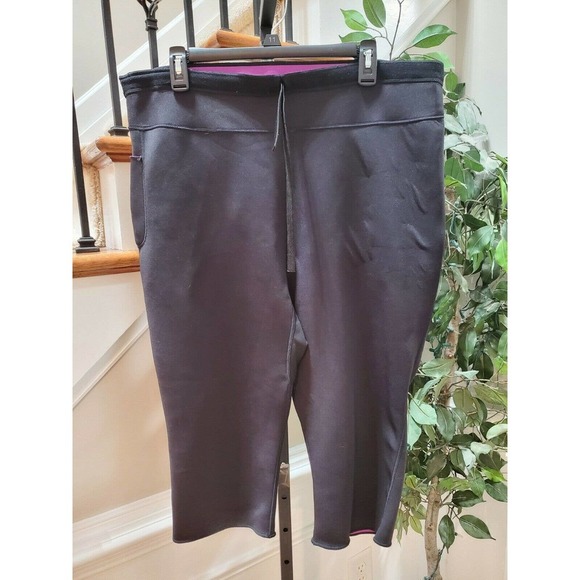 Brick Built Women's Black Polyester Mid Rise Athletic Comfort Waist Pants - Picture 2 of 11